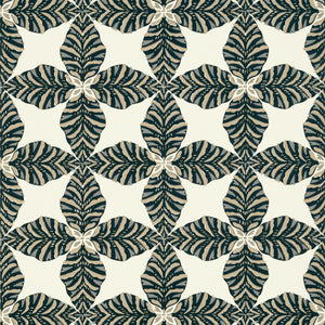 Thibaut Starleaf Behang T2971 - Black