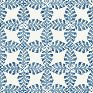 Thibaut Starleaf Behang T2974 - Blue