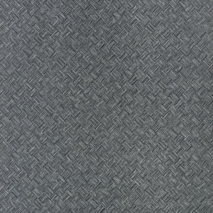 Thibaut Saddle Weave Behang T34065 - Black and Silver
