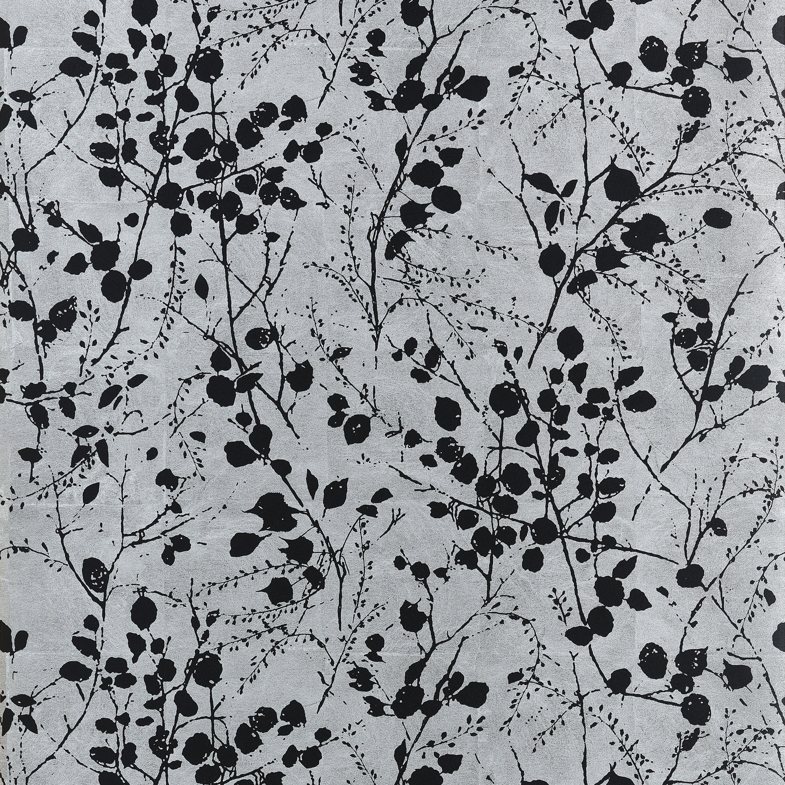 Thibaut Katamari Bud Behang T34095 - Silver and Black
