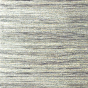 Thibaut Woody Grass Behang T350 - Metallic Silver