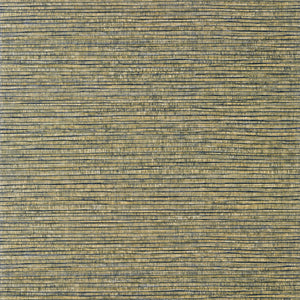 Thibaut Woody Grass Behang T353 - Metallic Gold and Silver