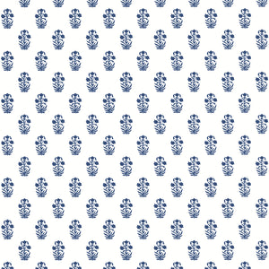 Thibaut Corwin Behang T36400 - Navy on White