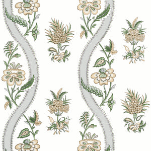 Thibaut Ribbon Floral Behang T36421 - Green