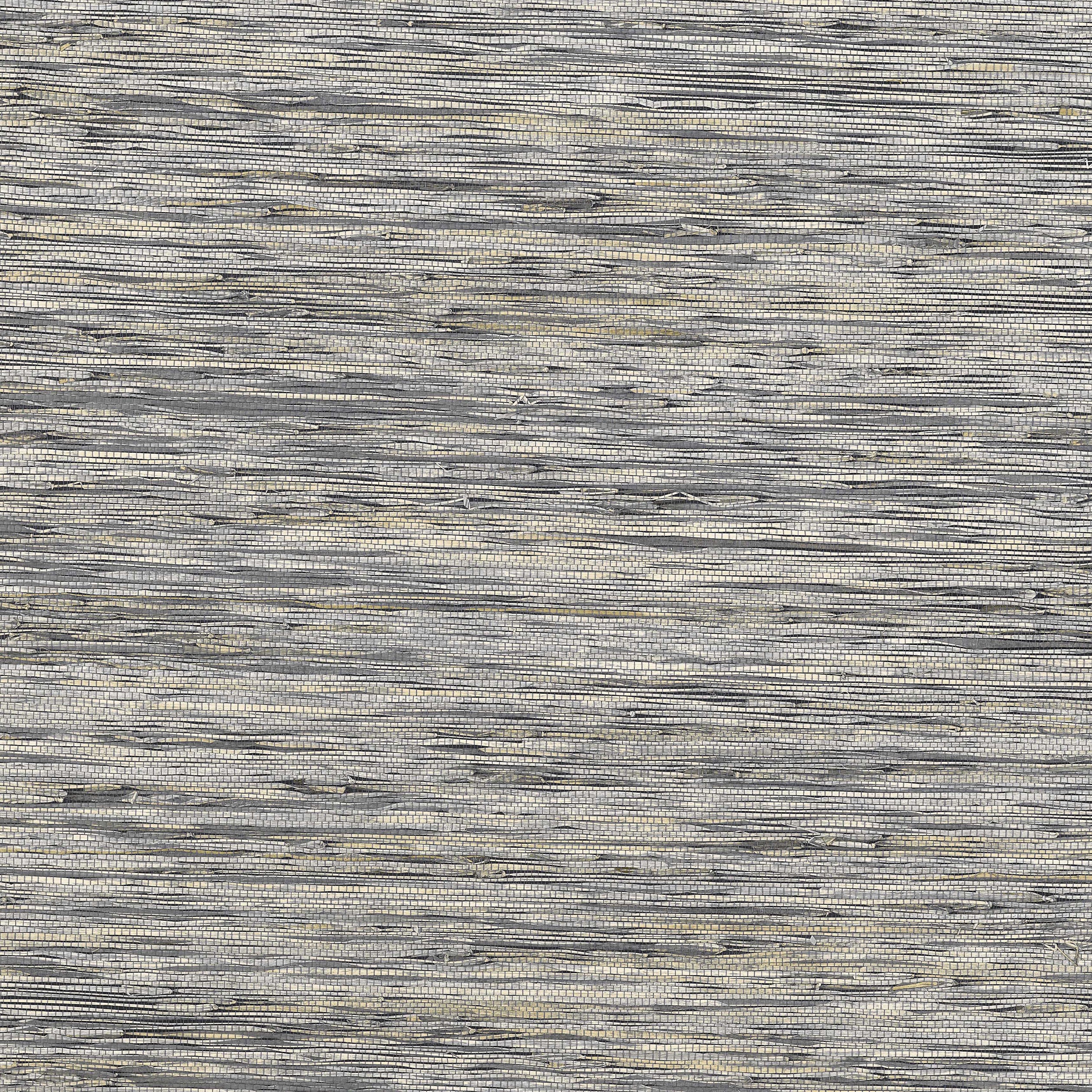 Thibaut Colony Raffia Behang T3685 - Charcoal