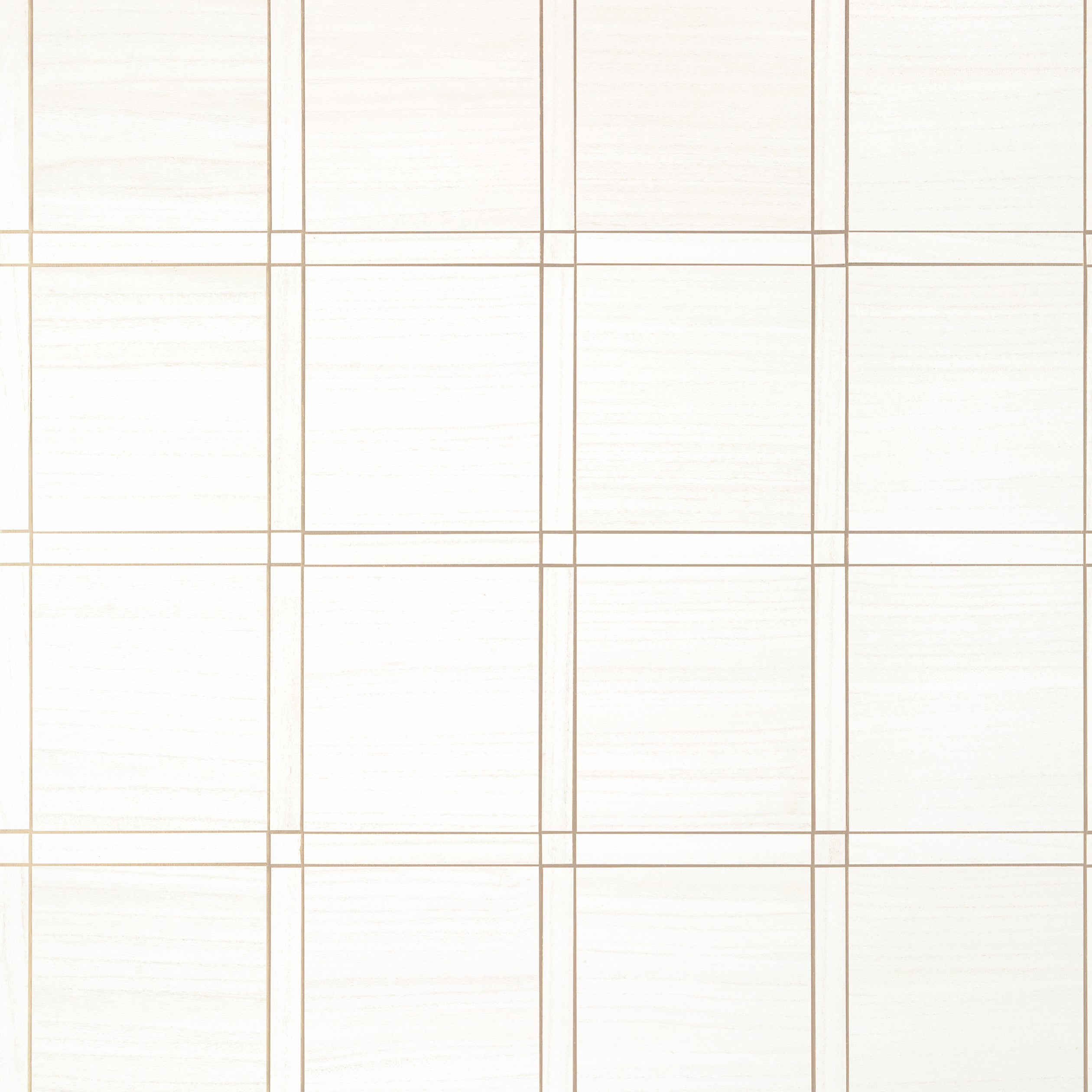Thibaut Wood Panel Behang T41000 - White and Metallic Pewter