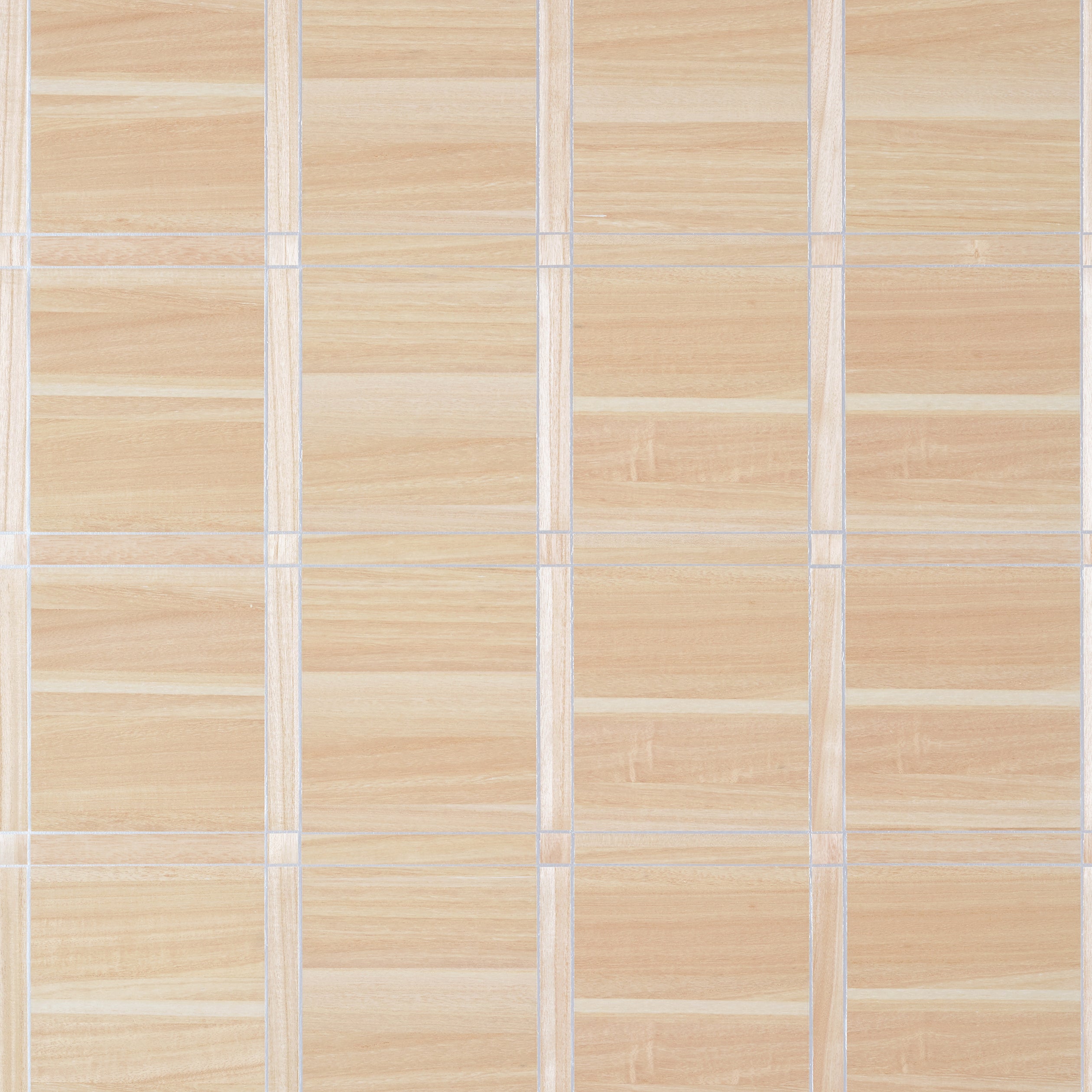 Thibaut Wood Panel Behang T41002 - Natural and Metallic Silver