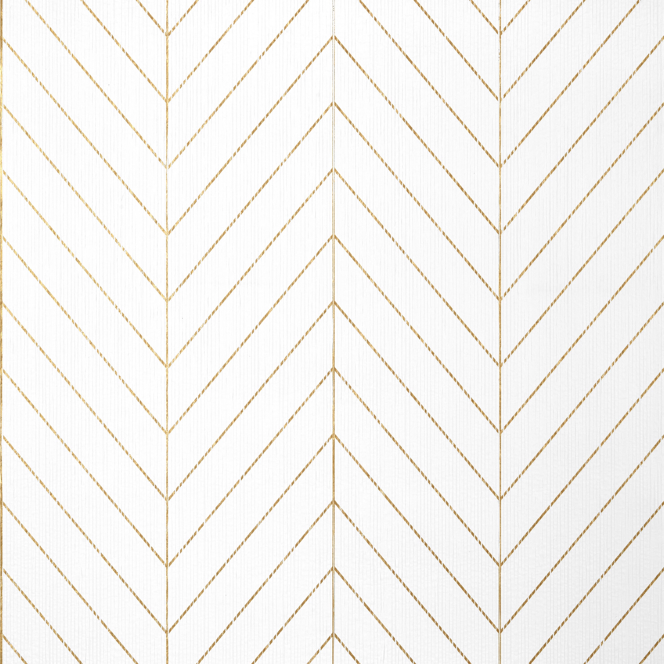 Thibaut Land Bridge Behang T41005 - White and Metallic Gold
