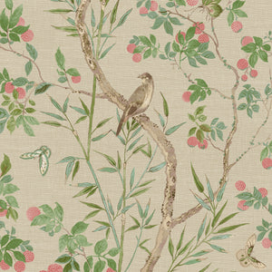 Thibaut Claire Behang T42009 - Coral and Green