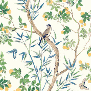 Thibaut Claire Behang T42013 - Yellow and Navy
