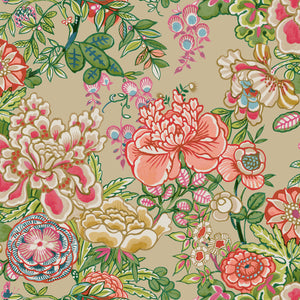 Thibaut Peony Garden Behang T42019 - Beige