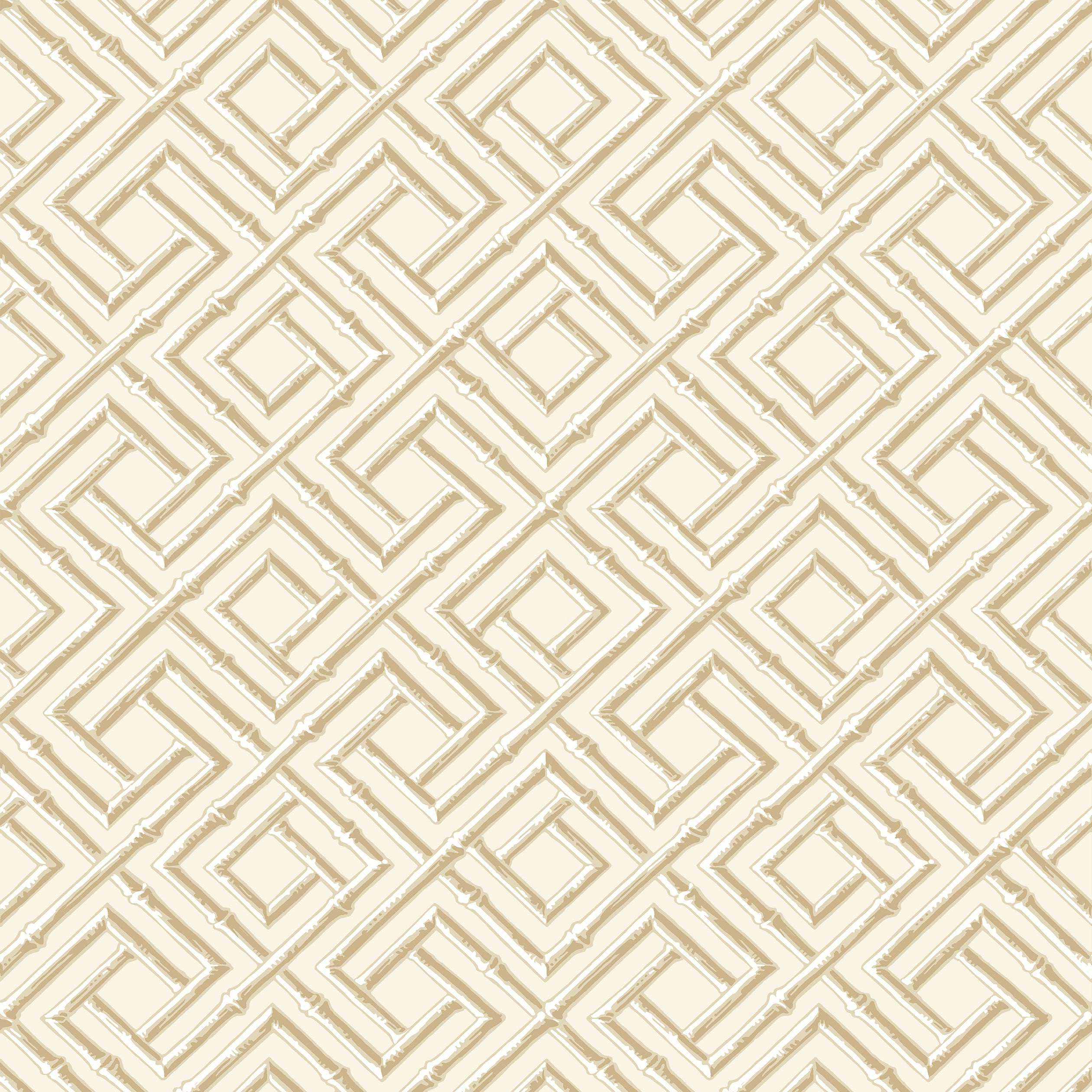 Thibaut French Lattice Behang T42047 - Beige