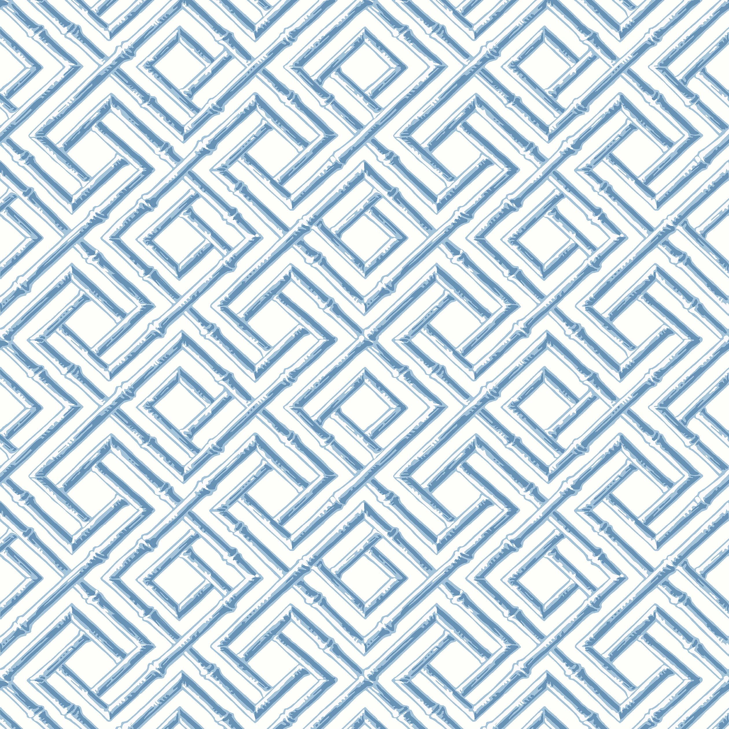 Thibaut French Lattice Behang T42048 - Blue