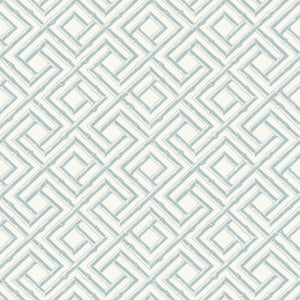 Thibaut French Lattice Behang T42050 - Spa Blue