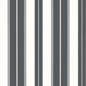 Thibaut Norfolk Stripe Behang T44050 - Charcoal Black