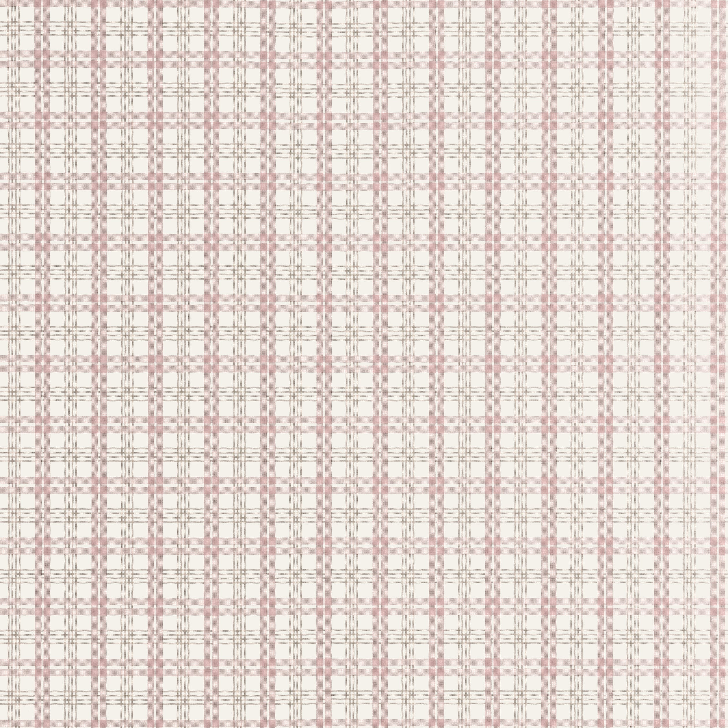 Thibaut Huntley Plaid Behang T44057 - Blush