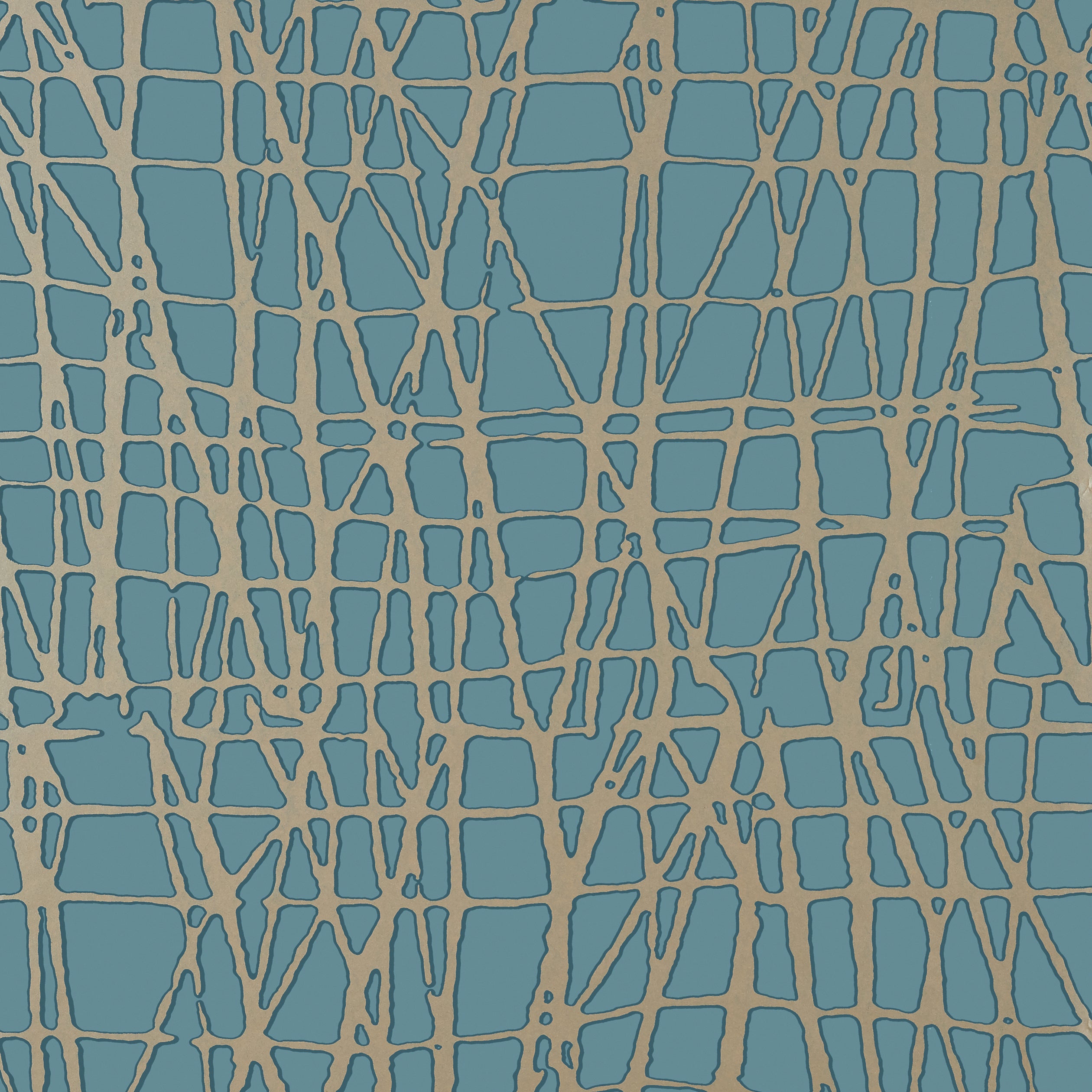 Thibaut Mori Behang T455 - Metallic Pewter on Mineral