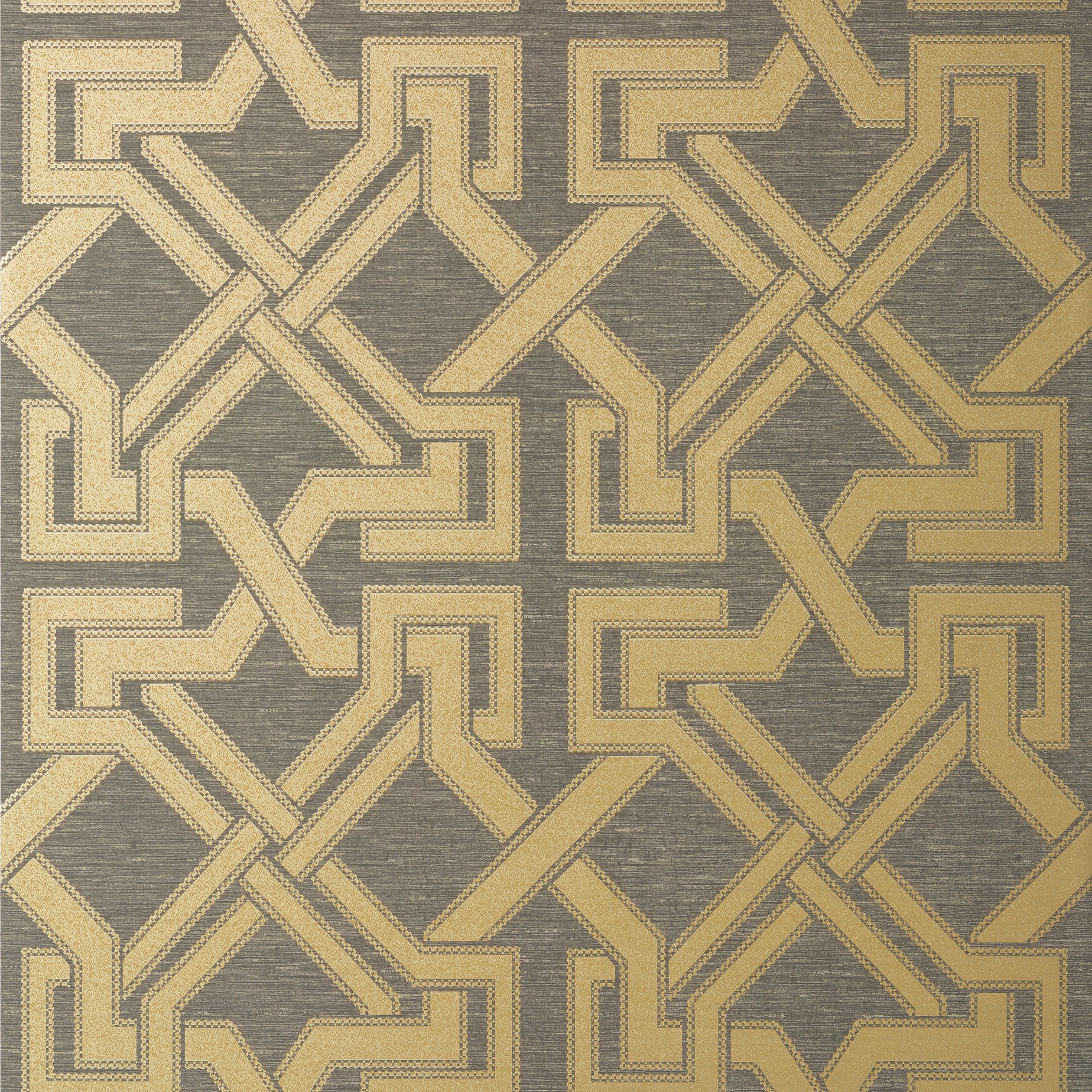 Thibaut Benedetto Behang T72578 - Grey and Gold