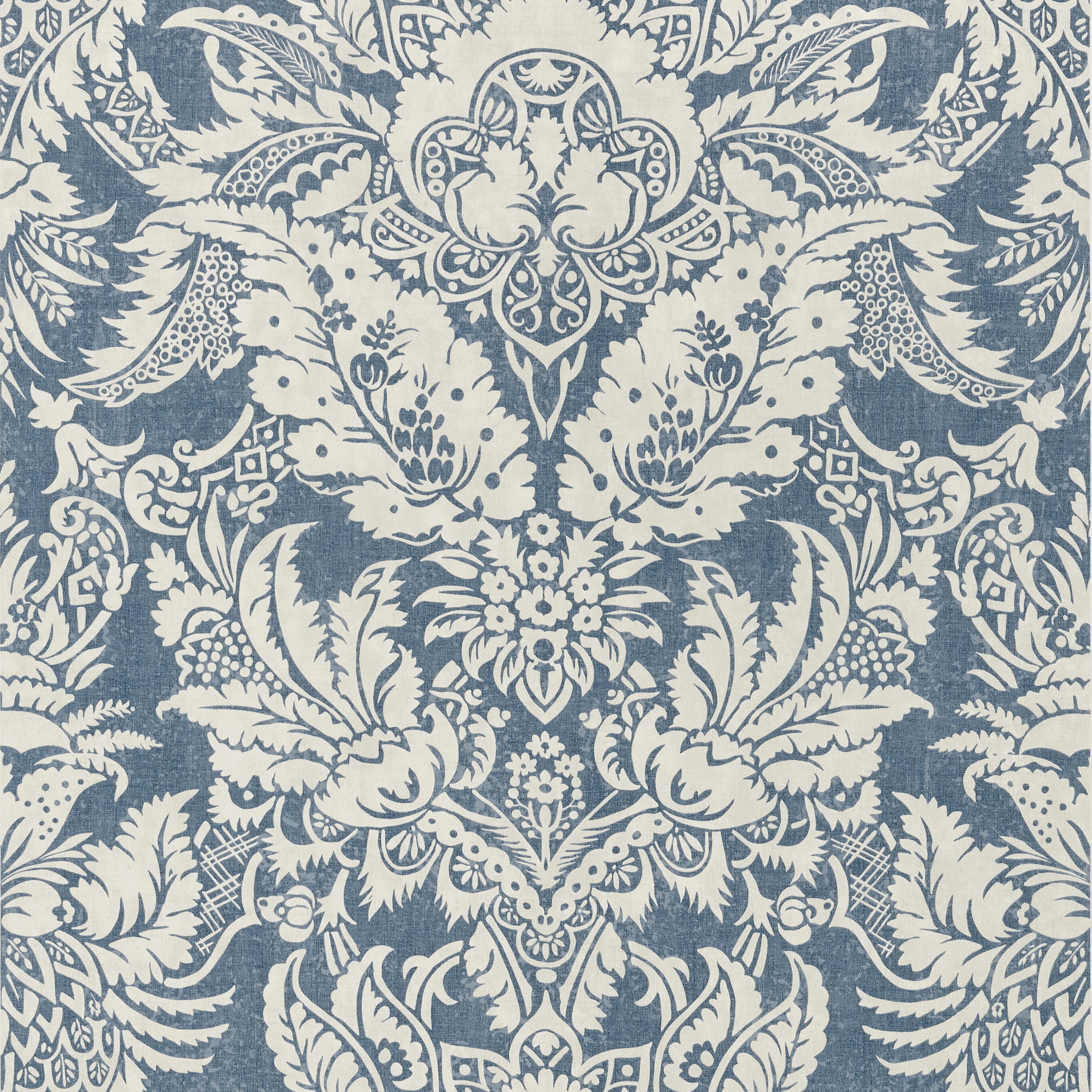 Thibaut Chardonnet Damask Behang T72583 - Navy