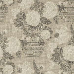 Thibaut Tullamore Behang T72593 - Black and Beige