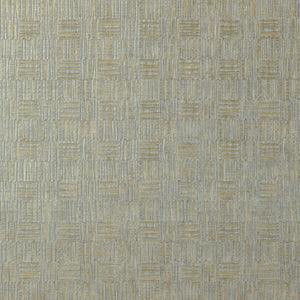 Thibaut Tunica Basket Behang T75085 - Grey With Metallic Gold