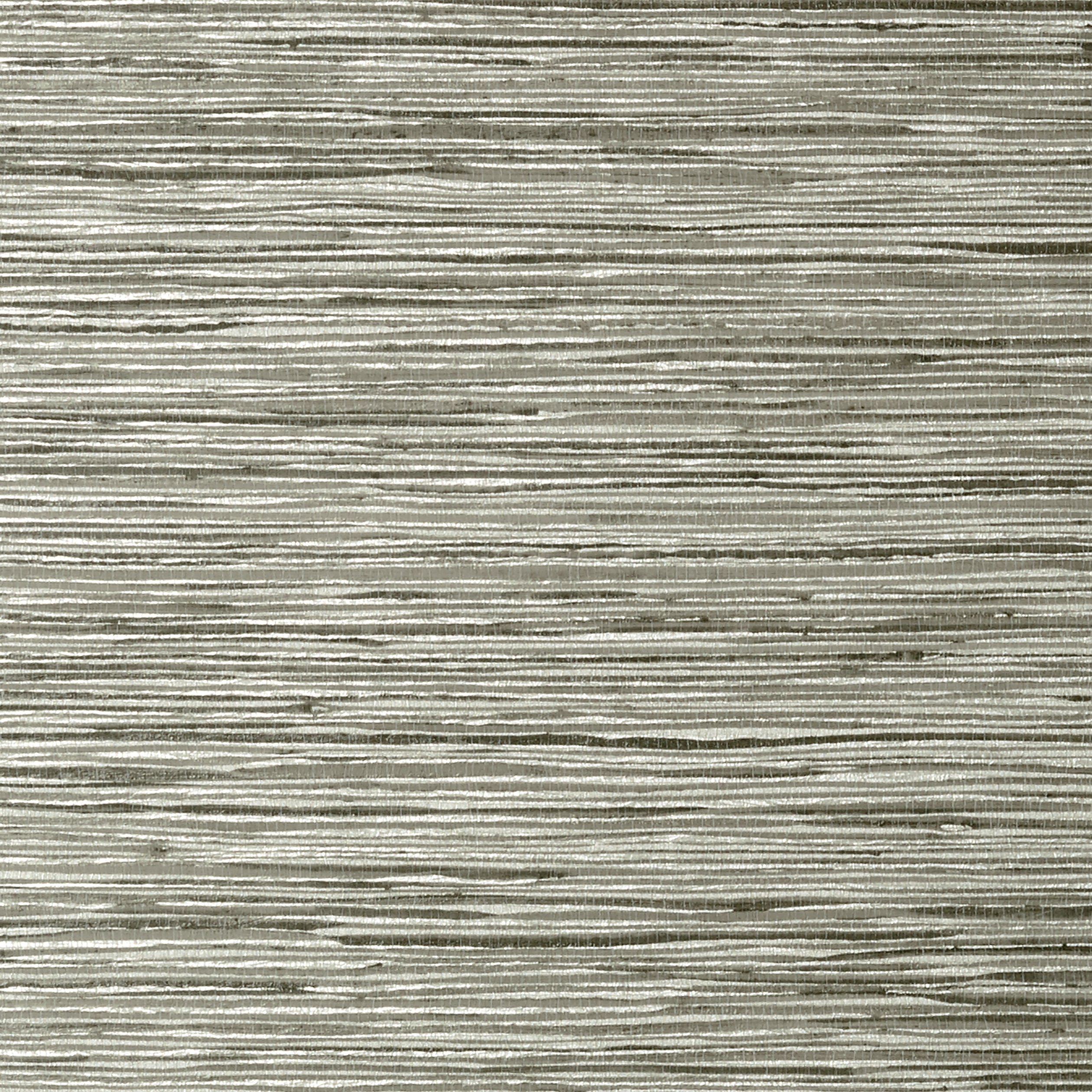 Thibaut Jindo Grass Behang T75120 - Charcoal on Metallic Silver
