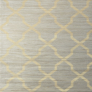 Thibaut Carolyn Trellis Behang T83033 - Silver