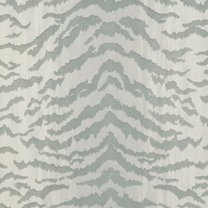 Thibaut Tiger Flock Behang T83063 - Light Grey
