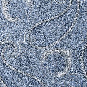 Thibaut Sherrill Paisley Behang T85079 - Blue and White