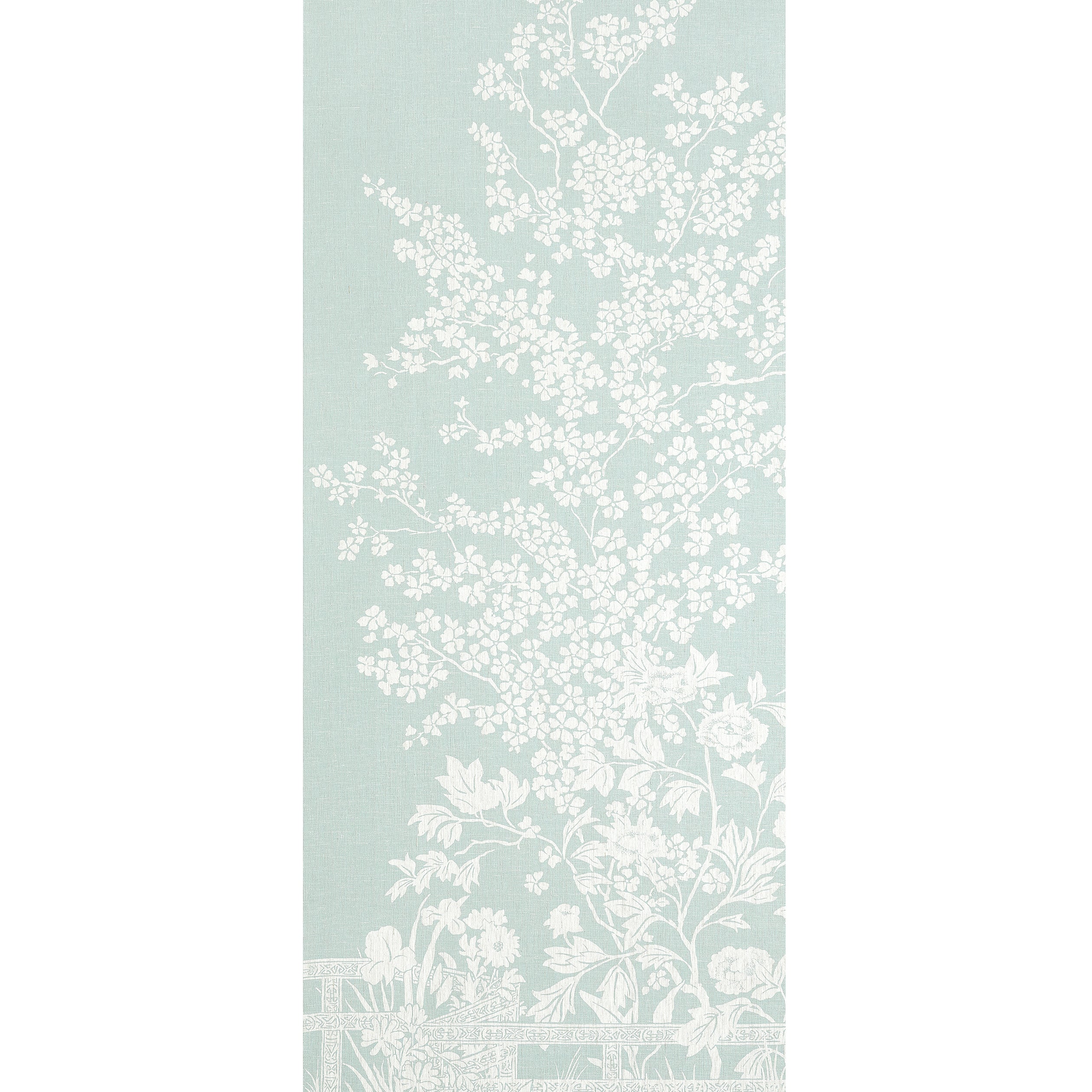 Thibaut Villa Garden Mural - Panel 1 Behang TM10854-1 - Robin's Egg