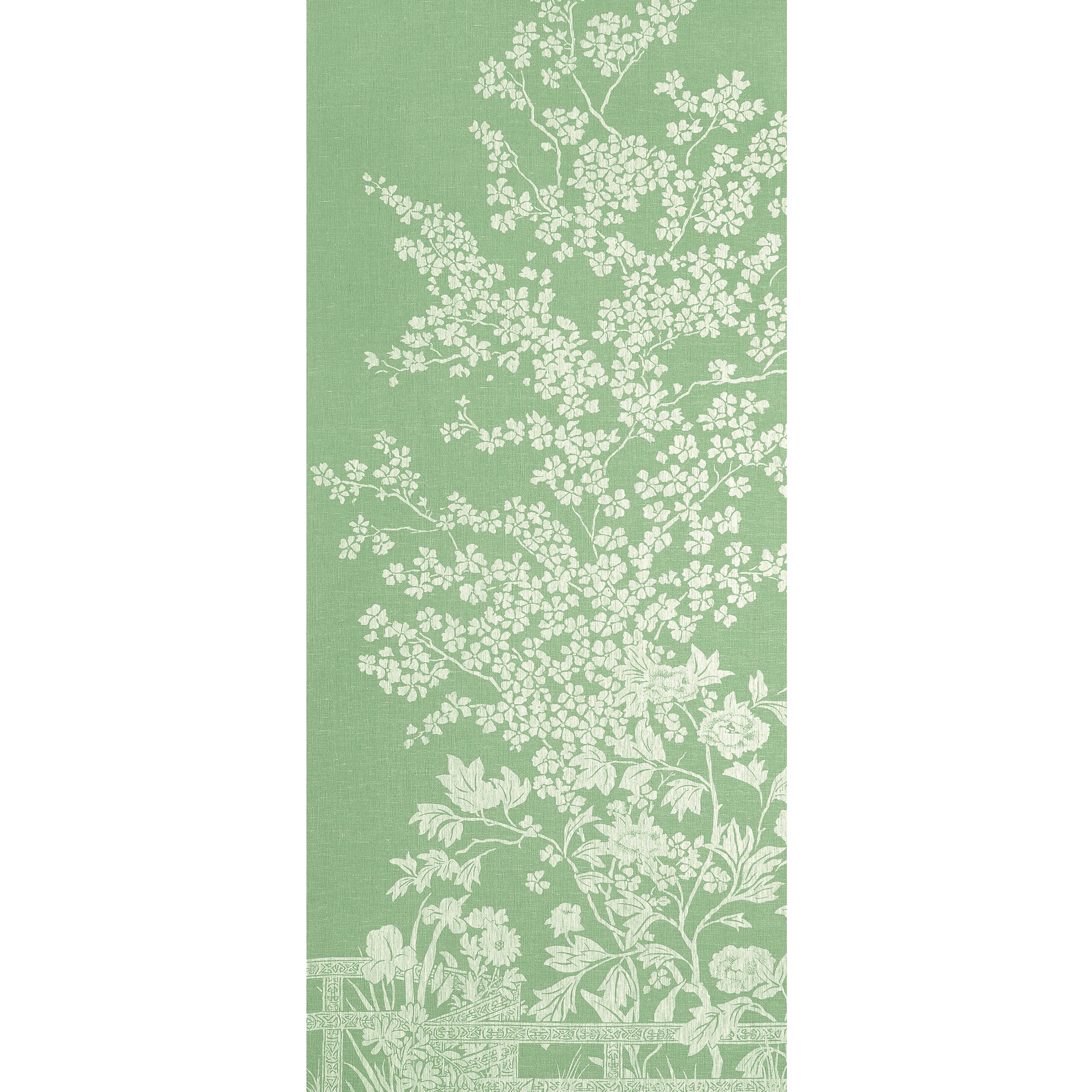 Thibaut Villa Garden Mural - Panel 1 Behang TM10855-1 - Green