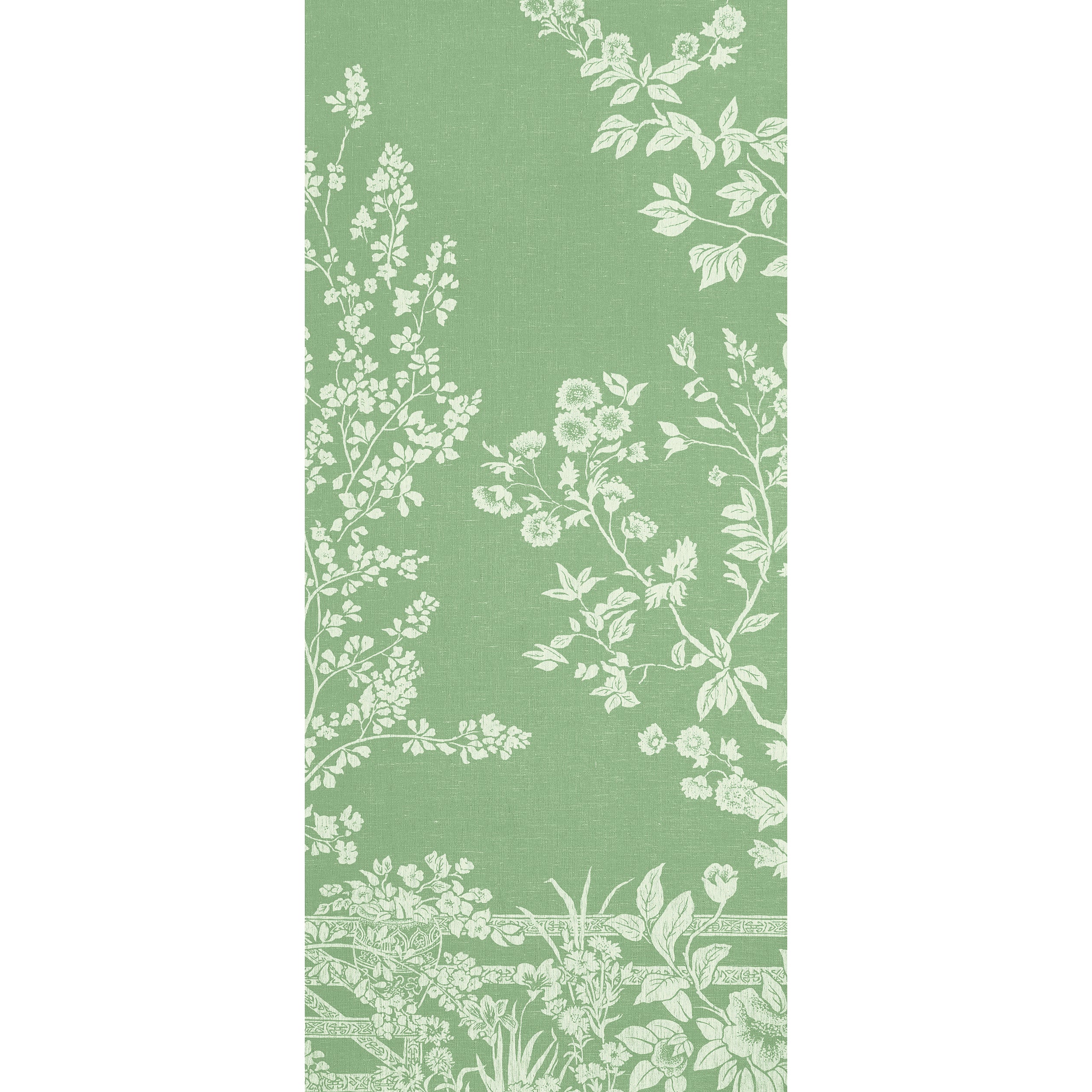 Thibaut Villa Garden Mural - Panel 3 Behang TM10855-3 - Green