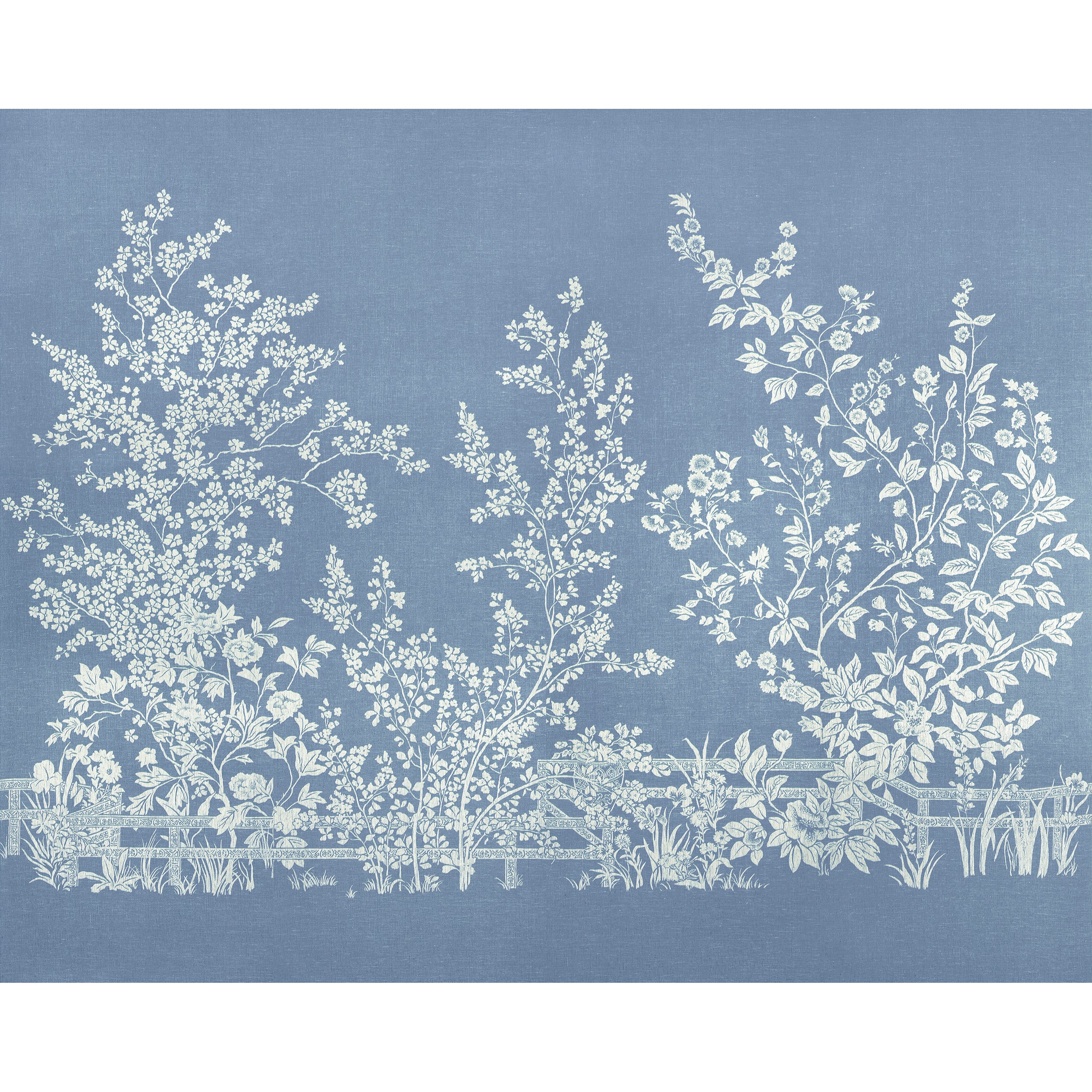 Thibaut Villa Garden Mural - Set Behang TM10856 - Navy