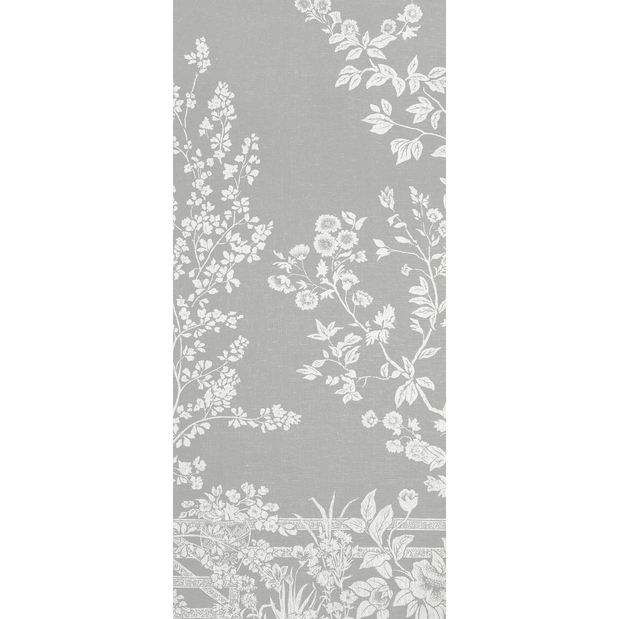 Thibaut Villa Garden Mural - Panel 3 Behang TM10857-3 - Charcoal