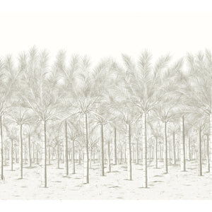 Thibaut Palm Grove Mural Behang TM13948 - Beige