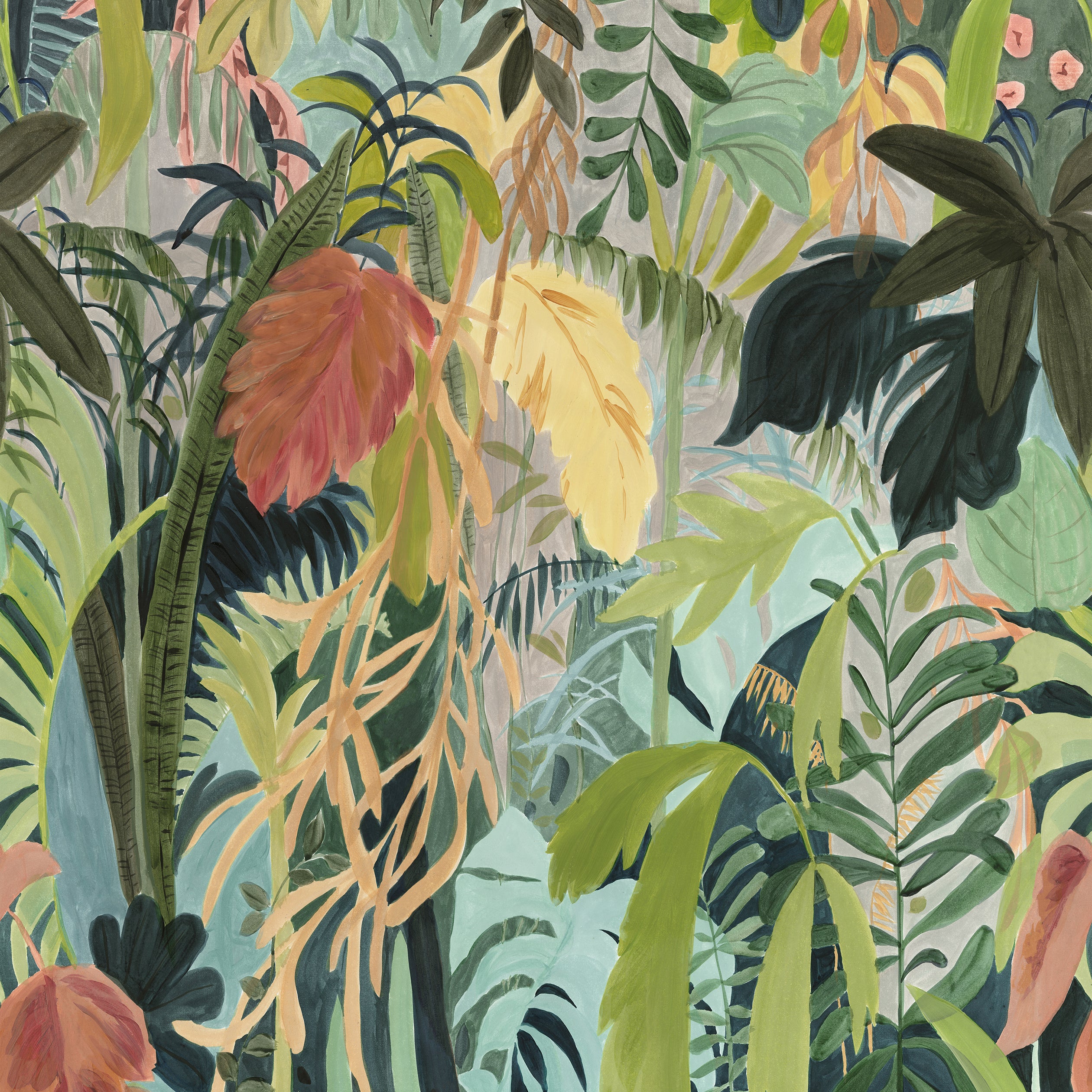Thibaut Rainforest Mural Behang TM15853 - Tropical