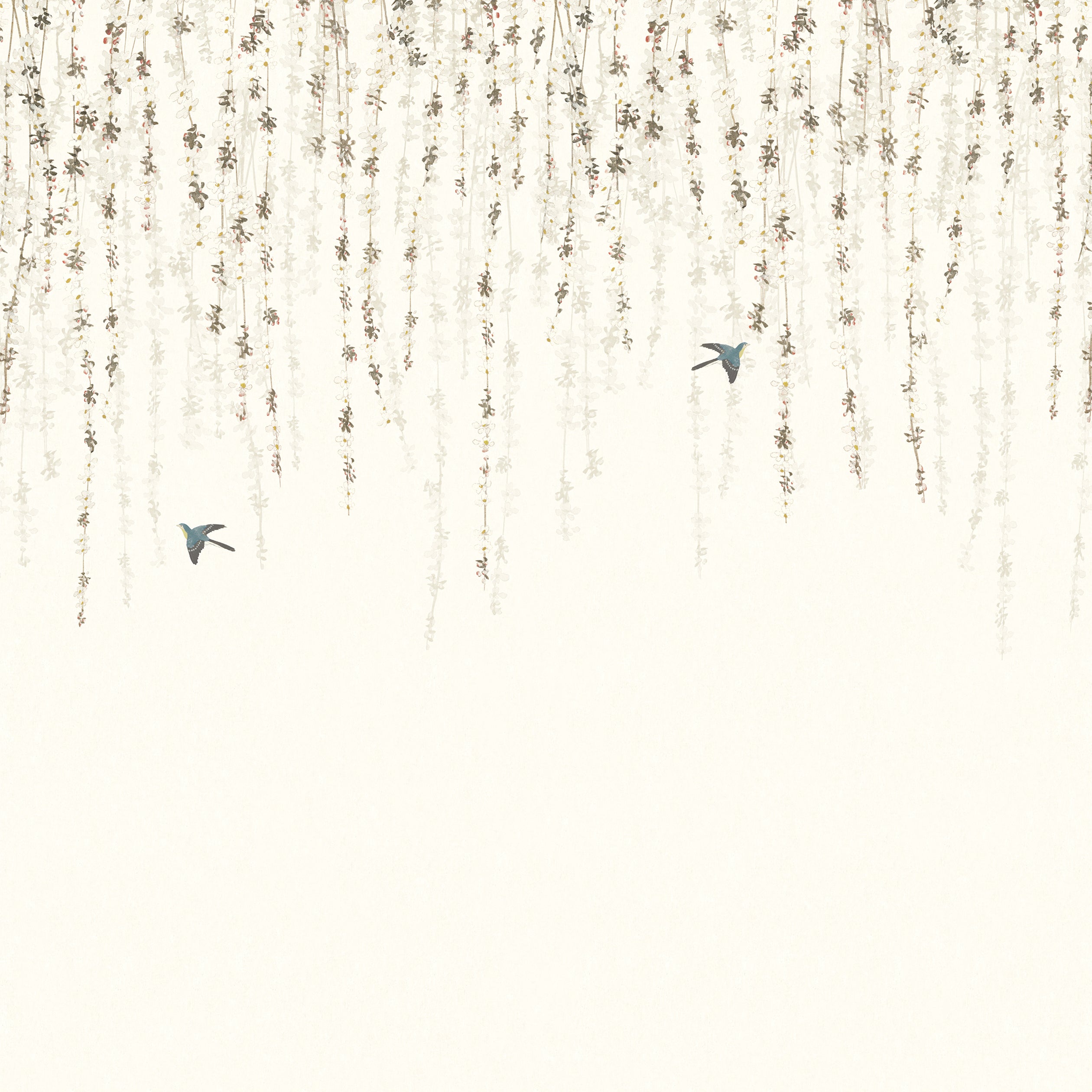 Thibaut Blossom Mural Behang TM24451 - White