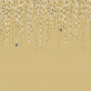 Thibaut Blossom Mural Behang TM24452 - Gold