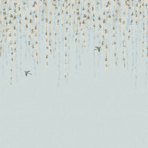 Thibaut Blossom Mural Behang TM24453 - Blue