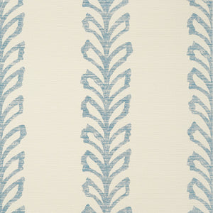 Thibaut Evia Wide Width Behang TWW10900 - Blue and Off White