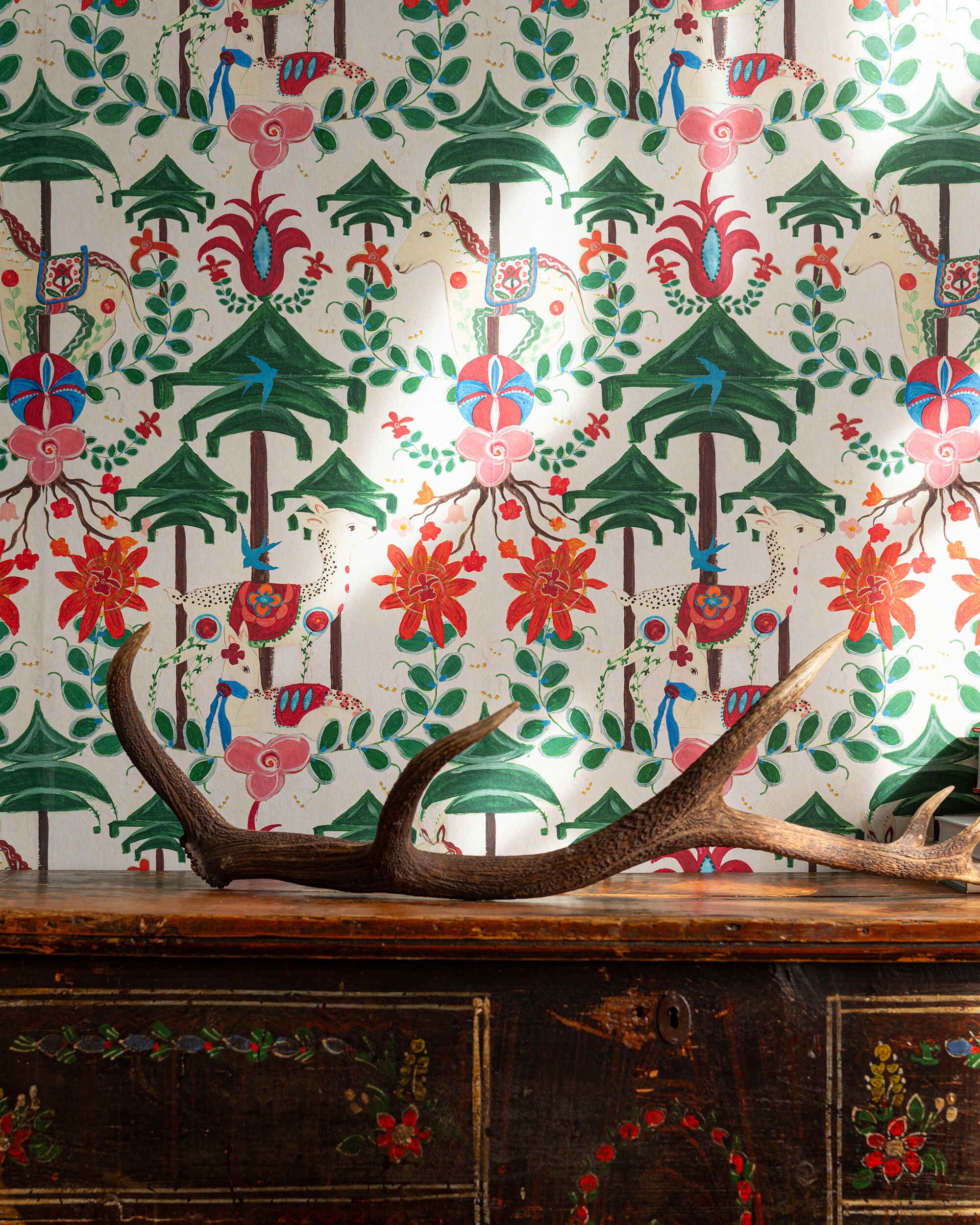 Mind The Gap A Woodland Tale Cream Behang