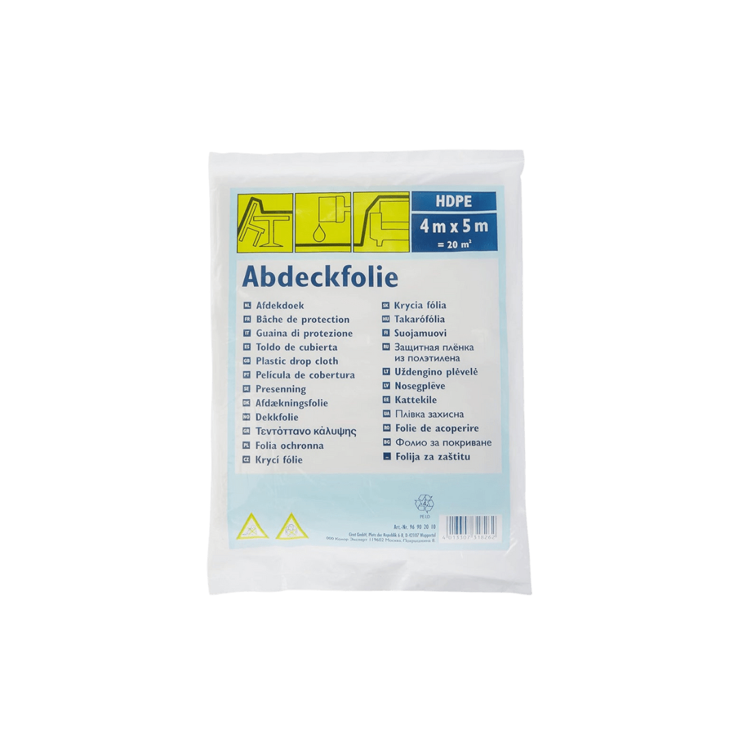 Afdekfolie dun 4 x 5 meter - LAB COLOUR THE WORLD