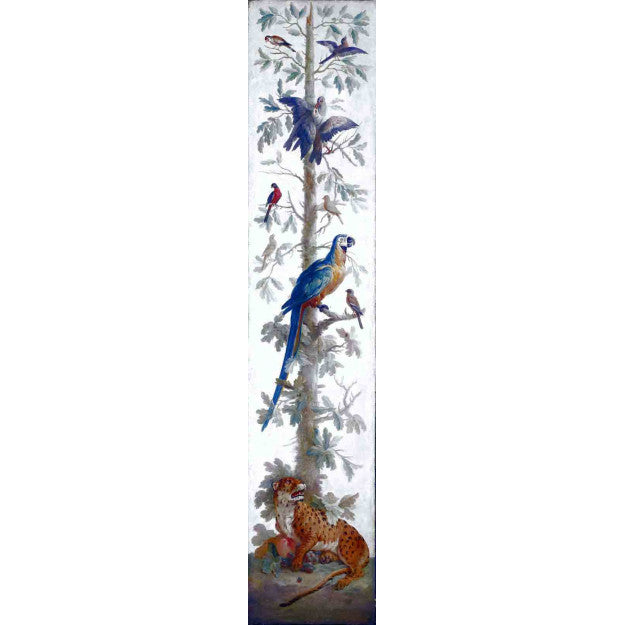 Les Dominotiers Oak Tree With Panther Behang DOM 156-rol