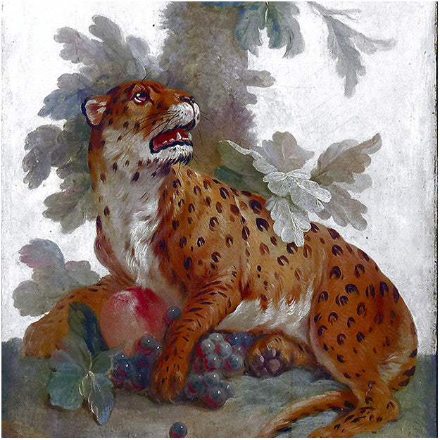 Les Dominotiers Oak Tree With Panther Behang DOM 156-rol