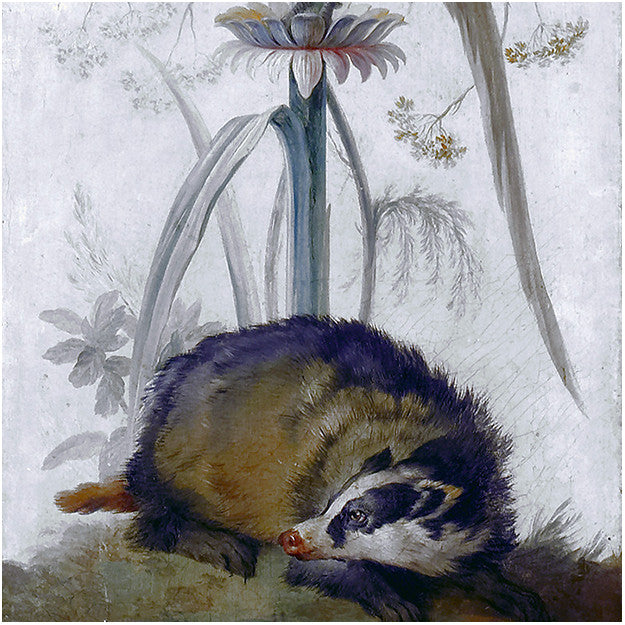 Les Dominotiers Reed With Badger Behang DOM 159-rol