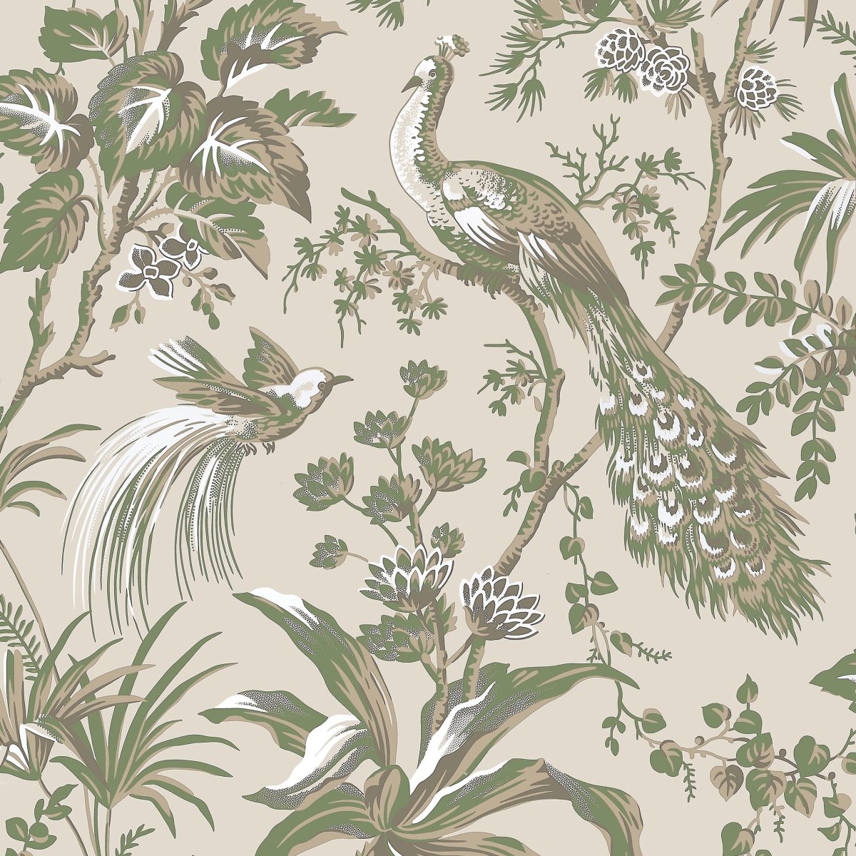 Anna French Peacock Toile Behang Bristol AT57832 - LAB COLOUR THE WORLD