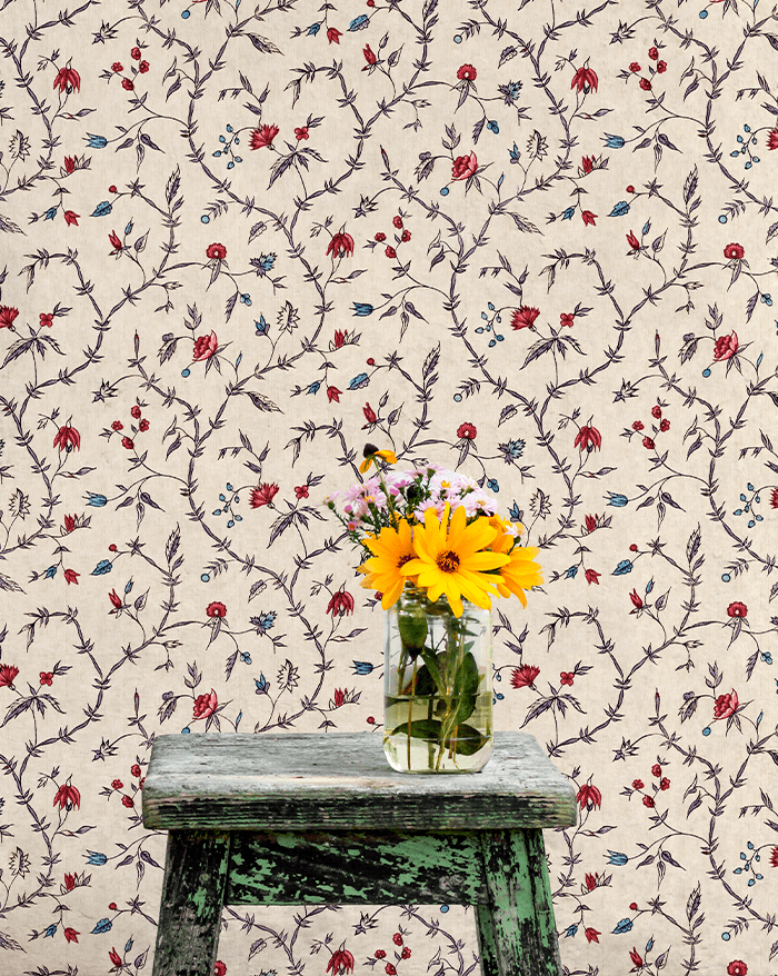 Antoinette Poisson Jardin d'oeillets Behang Rouleau 87A - LAB COLOUR THE WORLD