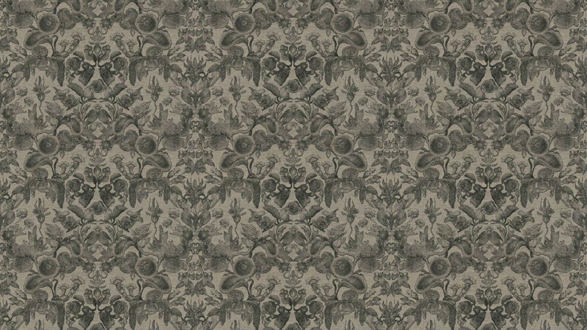 ARTE Moooi Wallcovering Green House Coccinella Bella Jacquard | Black & Ivory MO5002 - LAB COLOUR THE WORLD