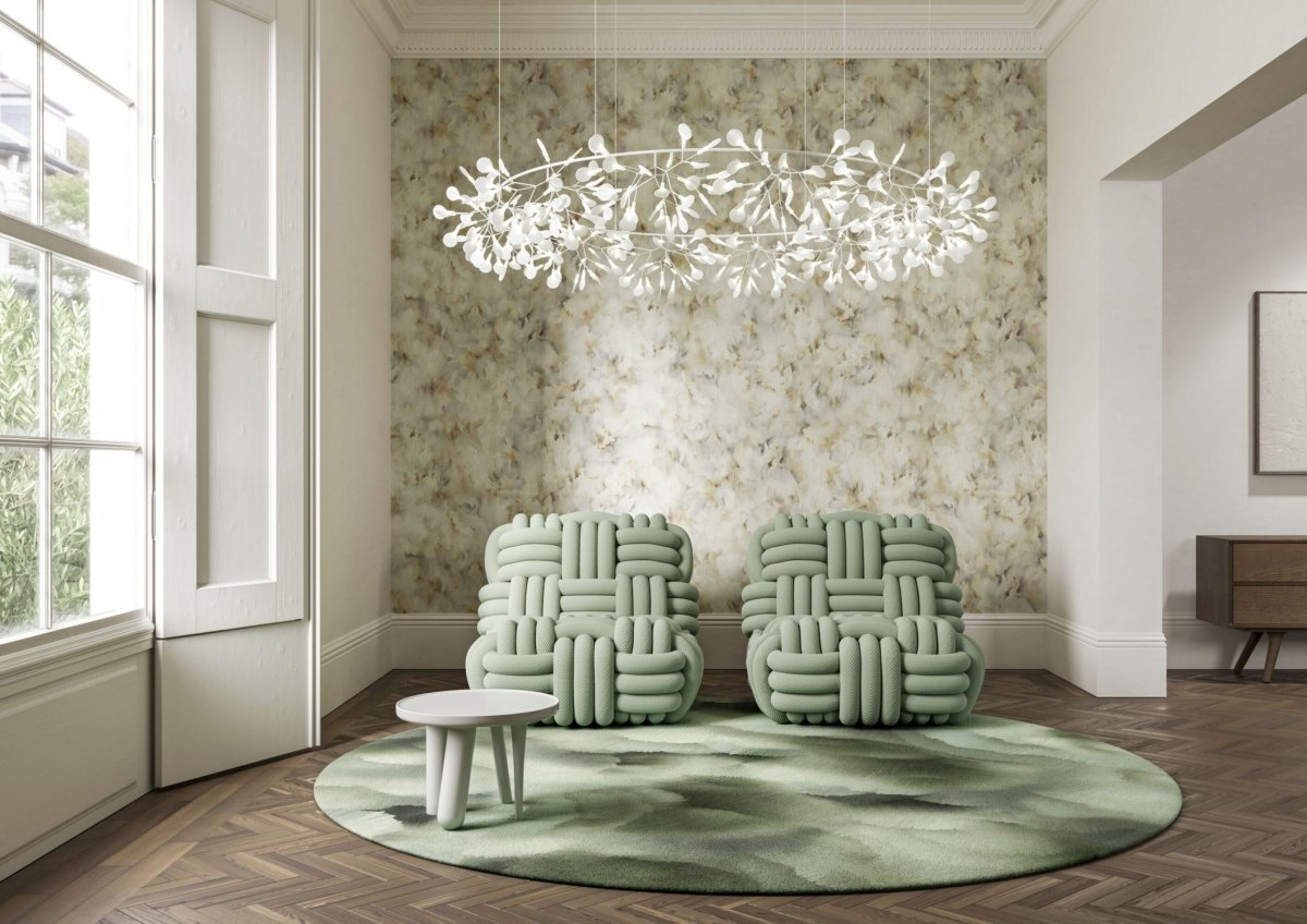 ARTE Moooi Wallcovering Green House Silk Bombis | Silk Plum MO5011 - LAB COLOUR THE WORLD