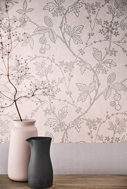 Little Greene Wrest Trail Behang 0291WRPINKZ - LAB COLOUR THE WORLD